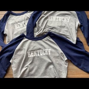 University of Kentucky Wildcats cropped baseball tee